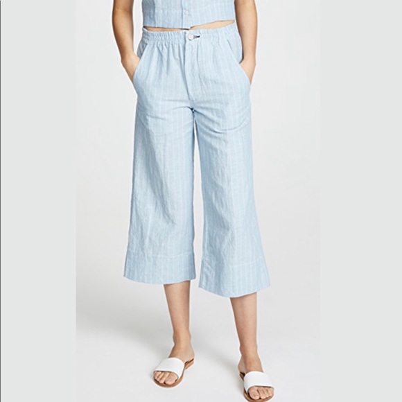 McGuire Denim Linen Culottes - Picture 5 of 8